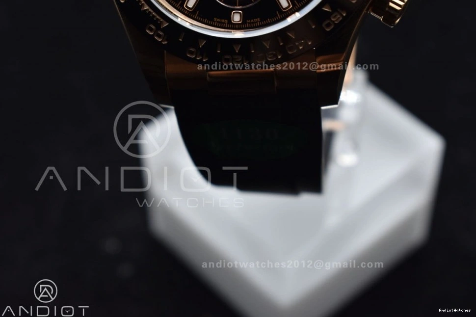 1:1 Daytona Strap SH Black Oysterflex Rubber Dial 753 116518 Edition on RG APSF Seasonal Best 0706